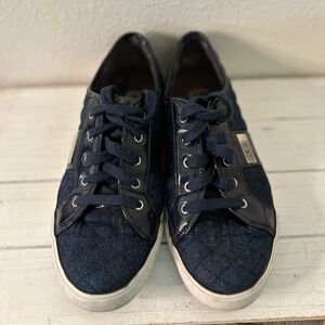 G by Guess Navy Quilted Sneakers